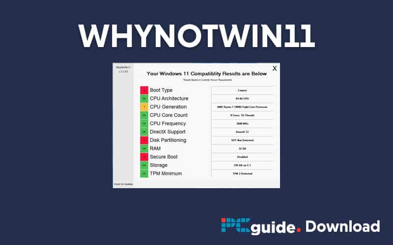 download WhyNotWin11 2.5.0.5